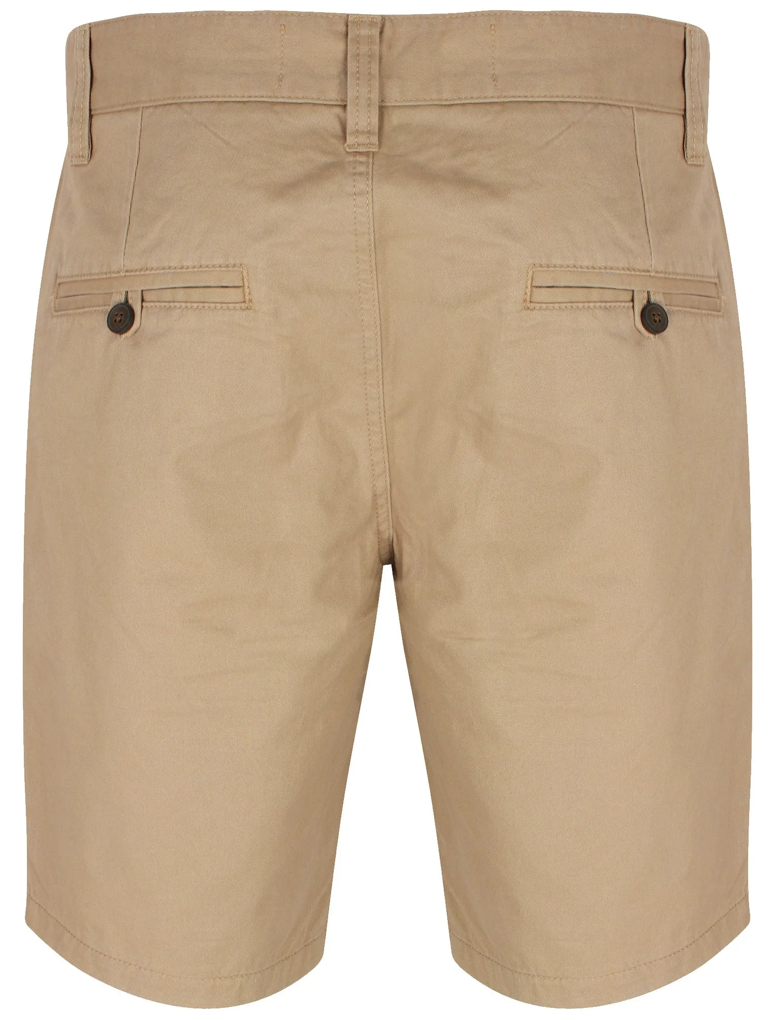 Loxton Cotton Twill Chino Shorts In Dark Stone - Tokyo Laundry