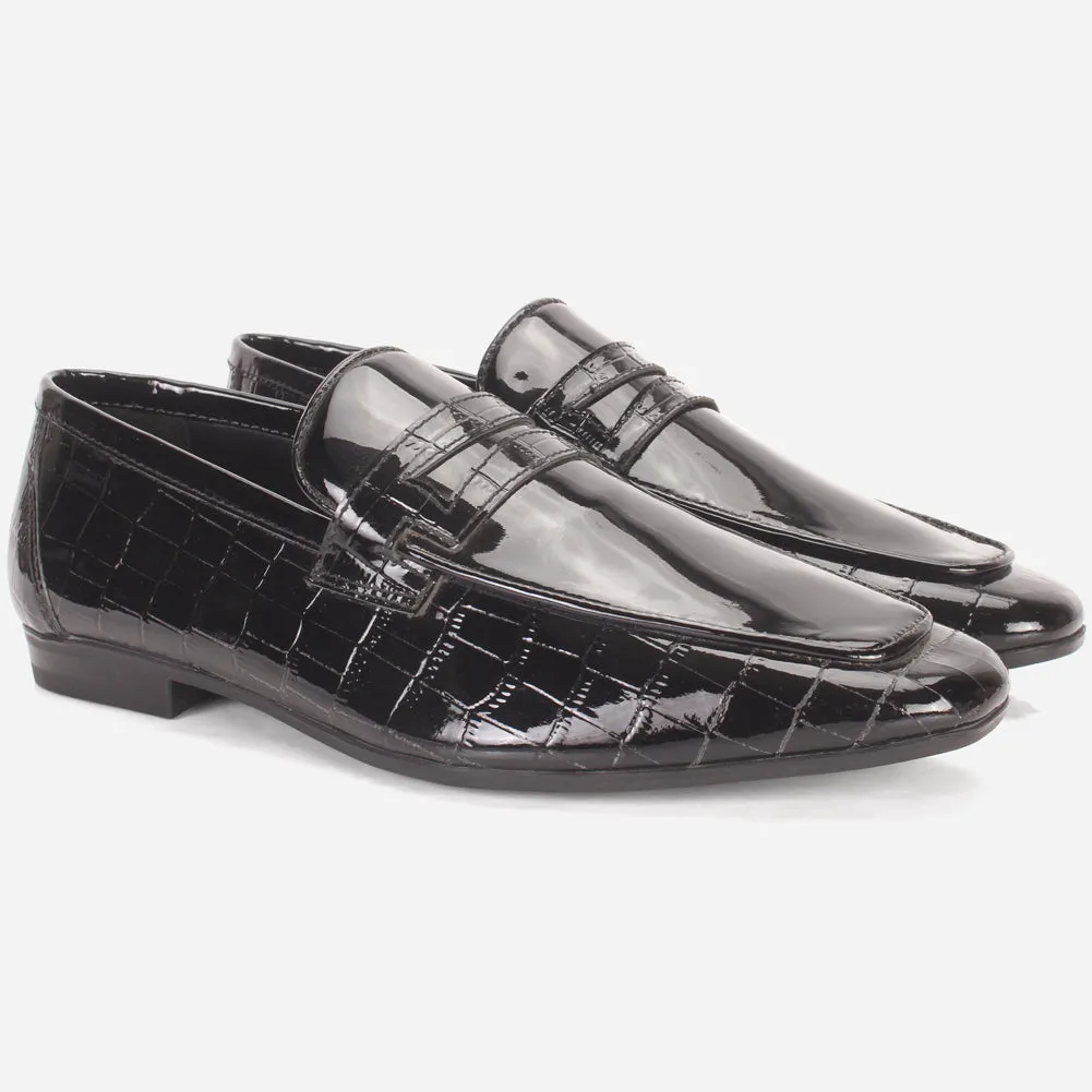 Men "KLIEN" Leather Office Dress Slip-On Oxfords