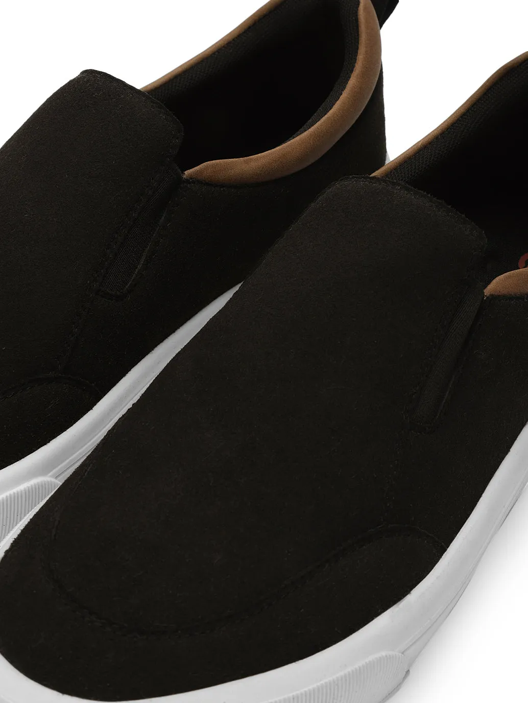 Men's Alps Black Casual Slip On