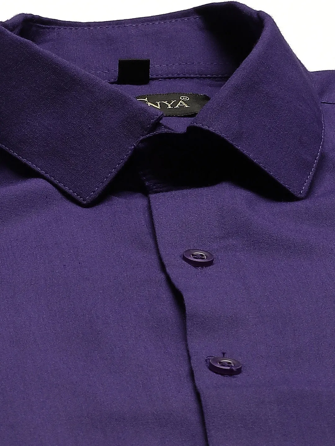 Men's Cotton Royal Blue Classic Formal Shirt - Sojanya