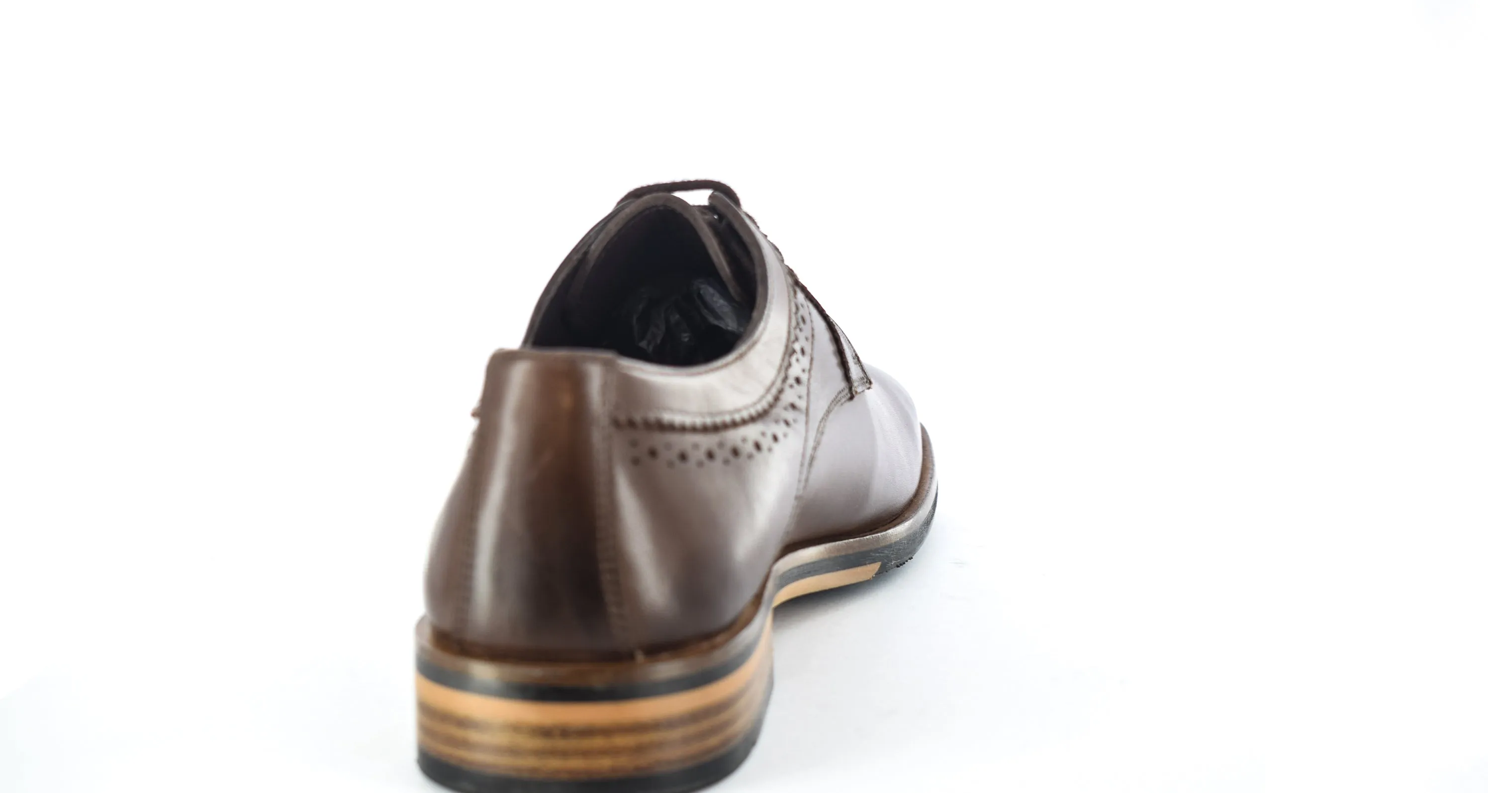 Mens Orignal Leather Formal Laceup Shoes Brown