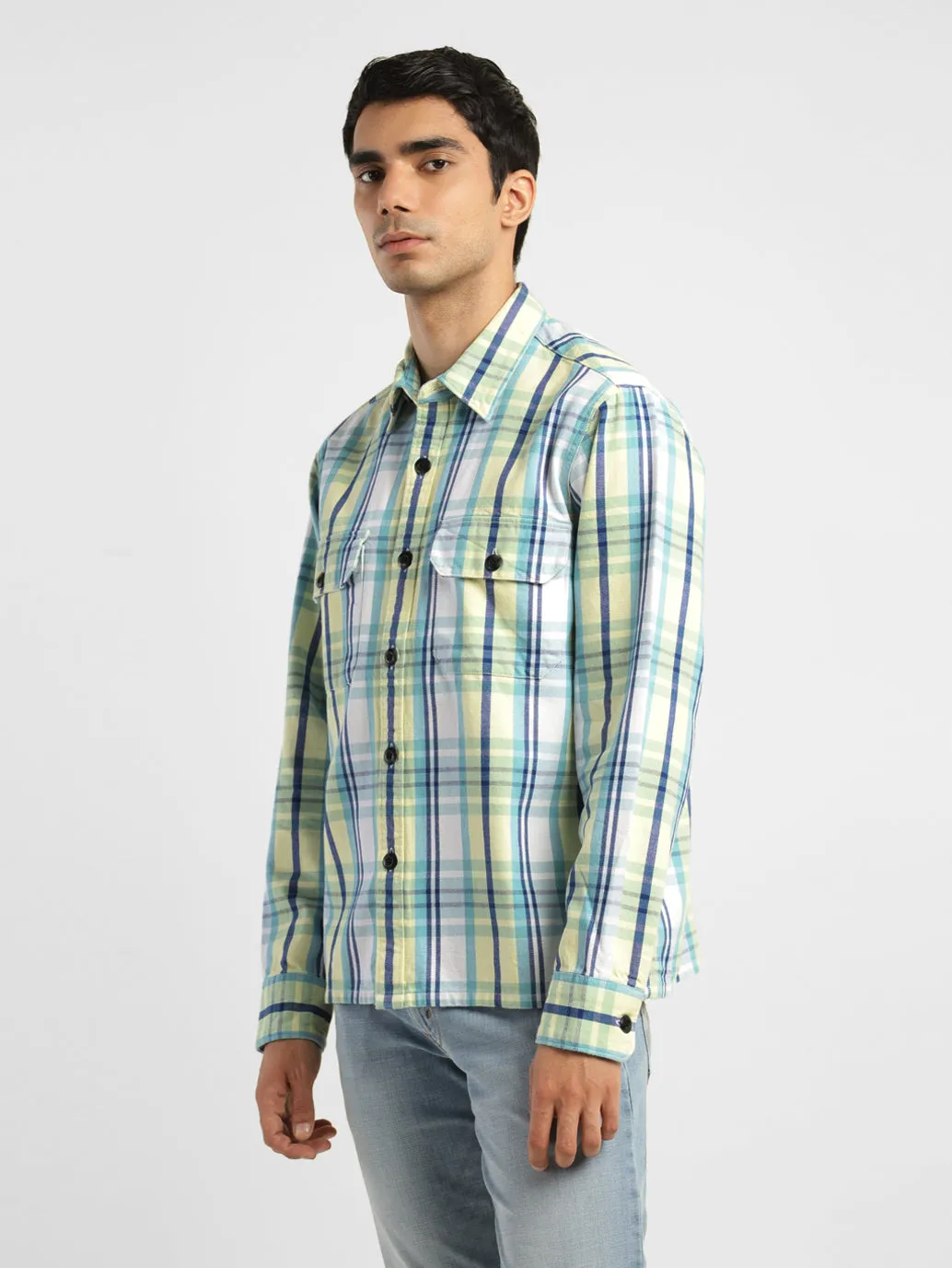 Men's Plaid Relaxed Fit Shirt