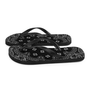 Midnight Bandana Flip-Flops