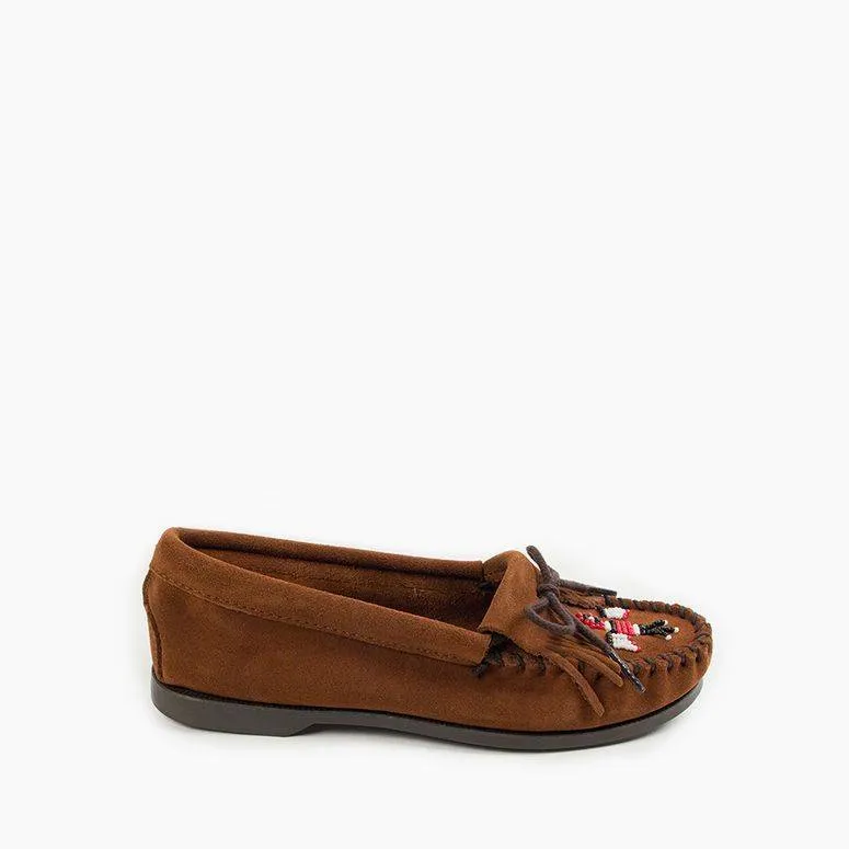 Minnetonka Women's 173 Thunderbird  Moccasin Brown Suede