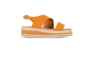 Miss Sofie Leather Sandal | ORANGE | LIZZY RR