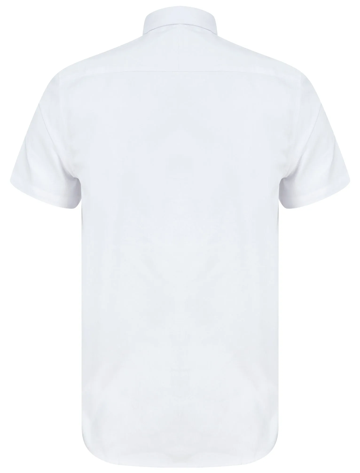 Mixam Short Sleeve Cotton Twill Shirt in Bright White  - Kensington Eastside