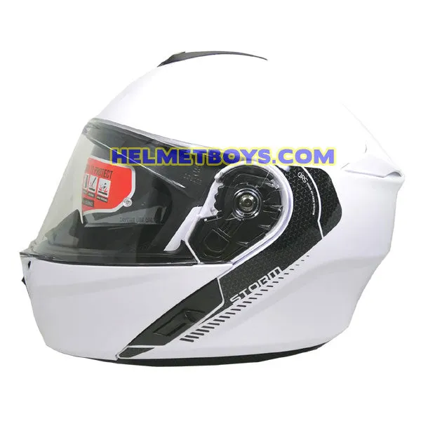 MT STORM Flip Up Motorcycle Helmet SOLID COLORS