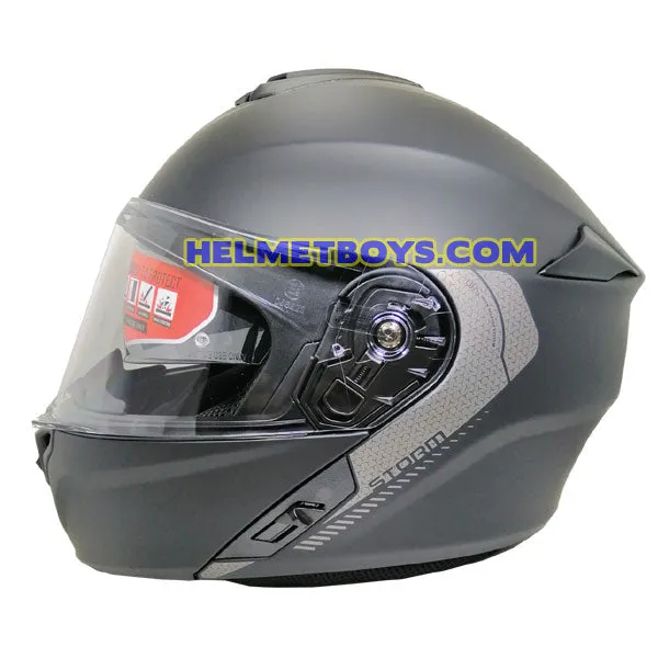 MT STORM Flip Up Motorcycle Helmet SOLID COLORS