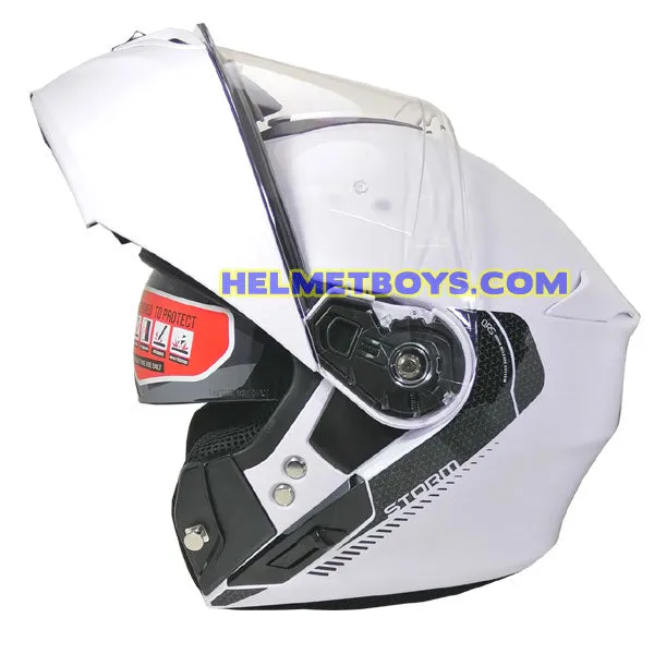 MT STORM Flip Up Motorcycle Helmet SOLID COLORS