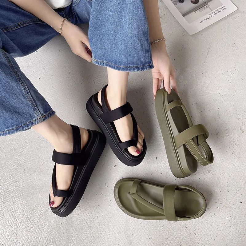 Muffin Bottom Fashion Casual Clip Toe Slipper Sandals Flip Flops