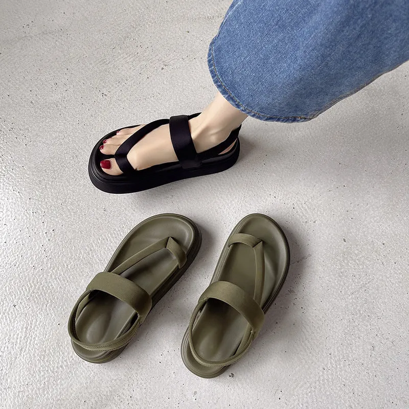 Muffin Bottom Fashion Casual Clip Toe Slipper Sandals Flip Flops