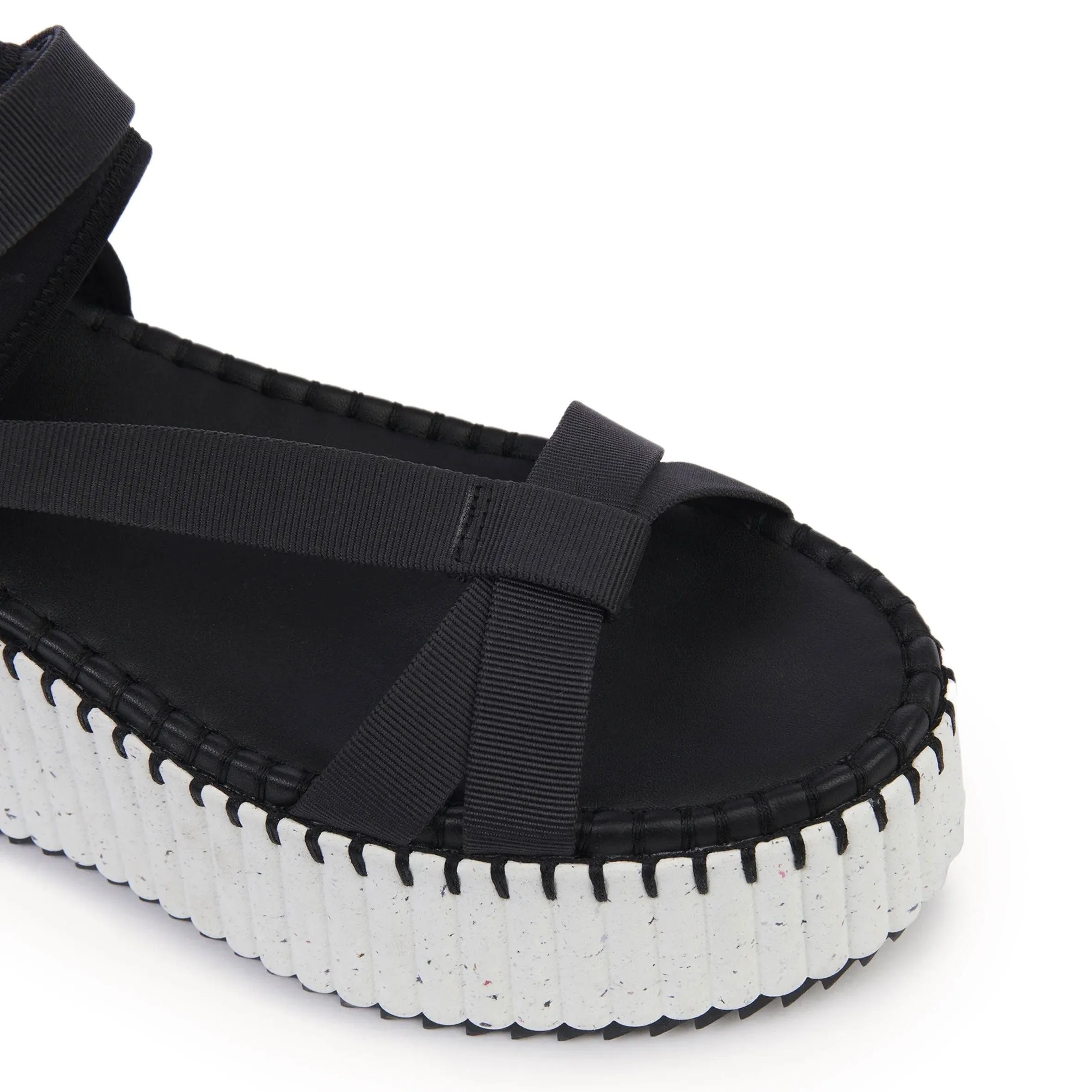 Nama Flatform Sandal, Black