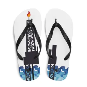 Offshore Oil Rig Platform Flip-Flops