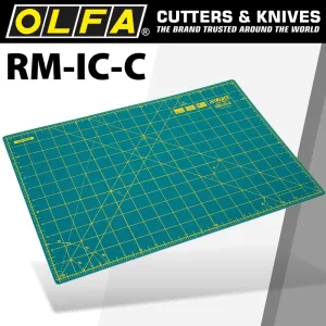 OLFA OLFA MAT ROTARY 450 X 300MM METRIC & INCH DOUBLE SIDED MAT RMICC