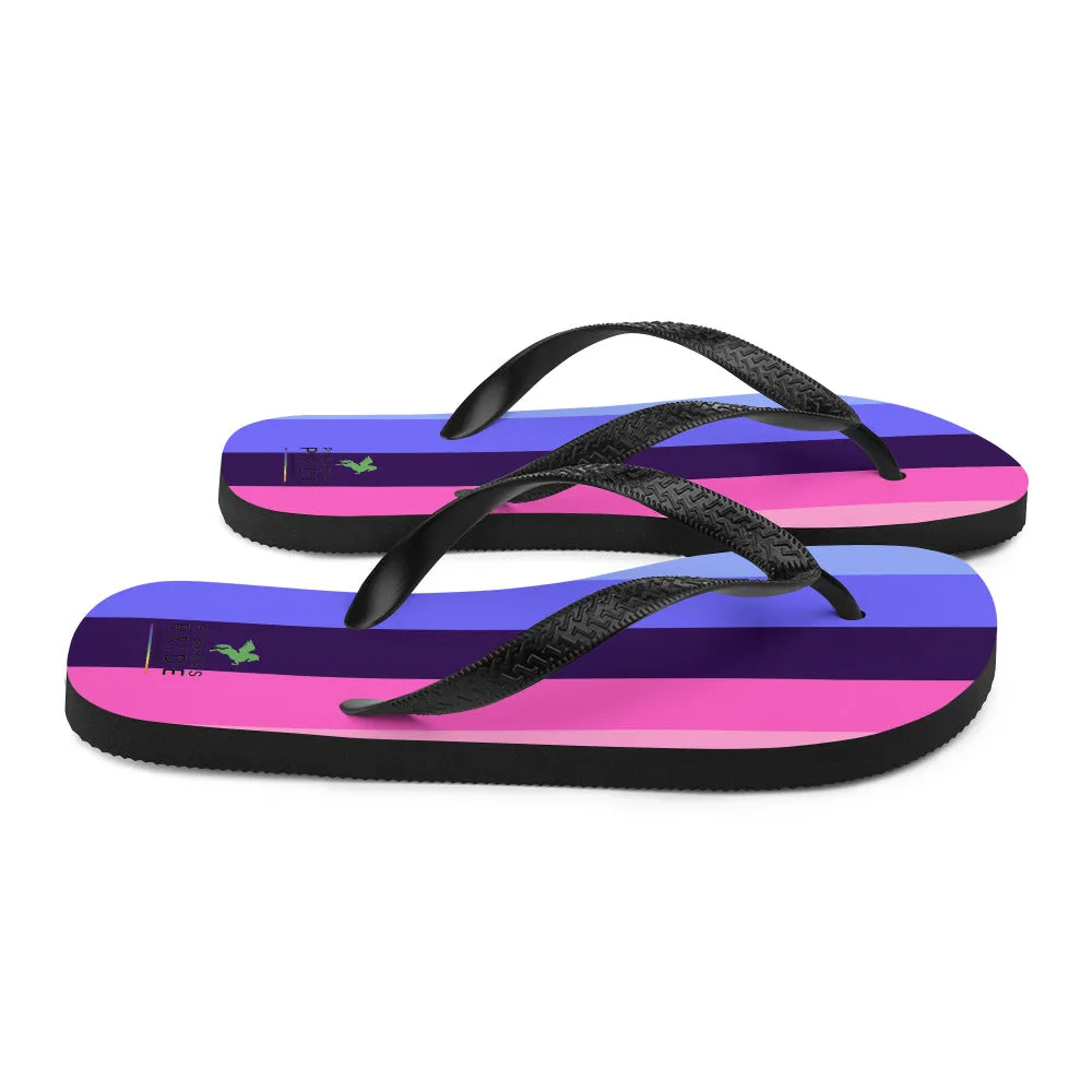 Omnisexual Pride Flag Flip-Flops Sandals