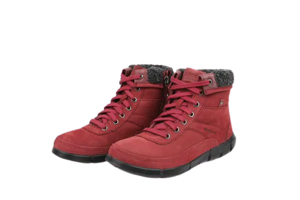 Original Woodland Women's Leather Boots (#3143118_Paris Port Red)