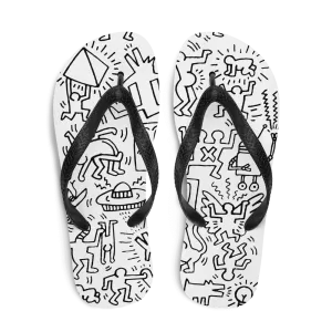 Panel Pattern, Street Art Flip-Flops