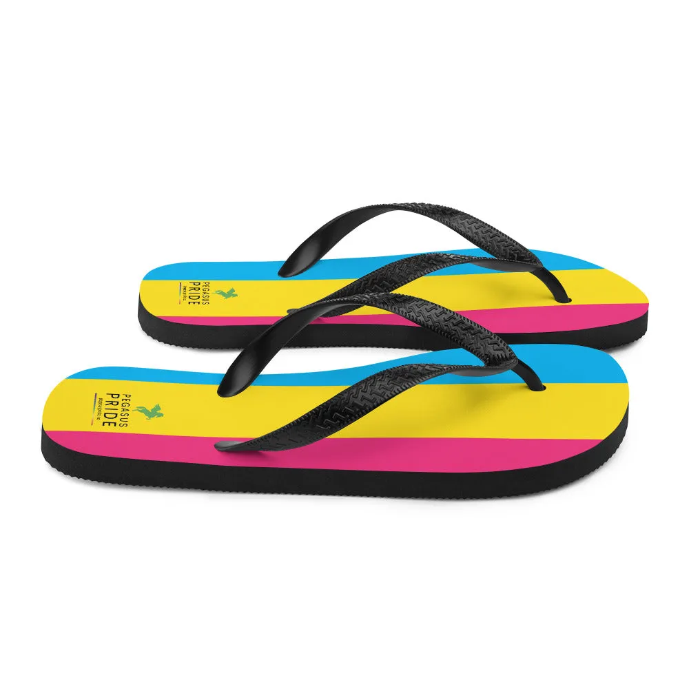 Pansexual Pan Pride Flag Flip-Flops Sandals