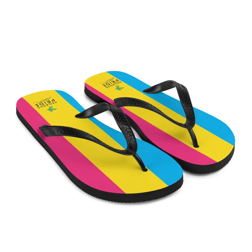 Pansexual Pan Pride Flag Flip-Flops Sandals