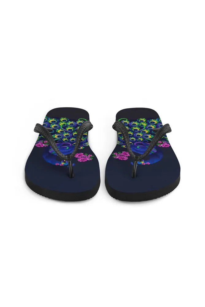 Peacock Flip-Flops