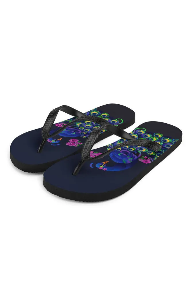 Peacock Flip-Flops