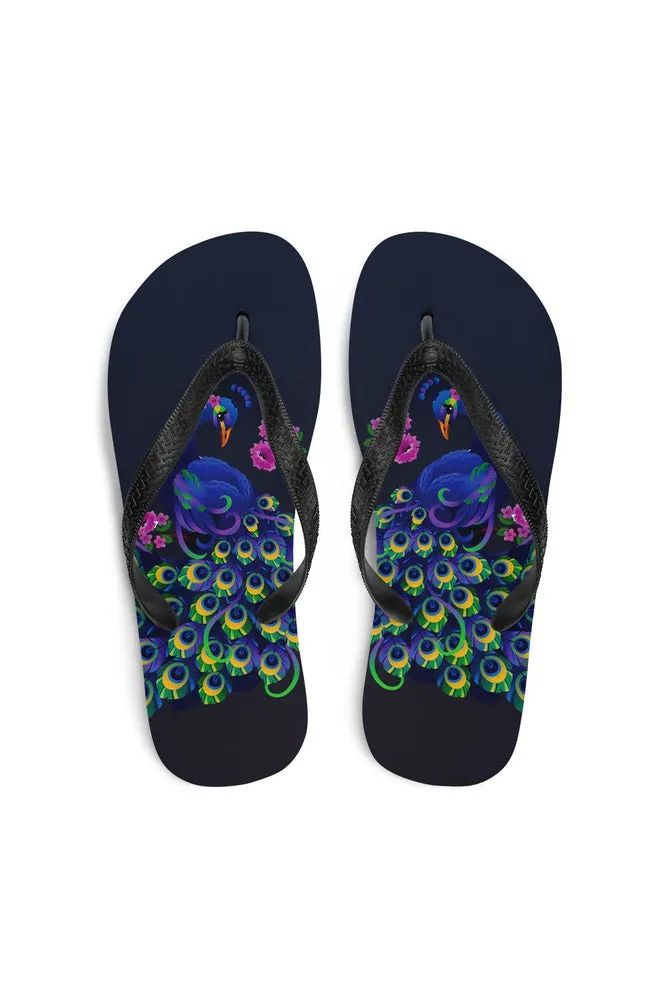 Peacock Flip-Flops