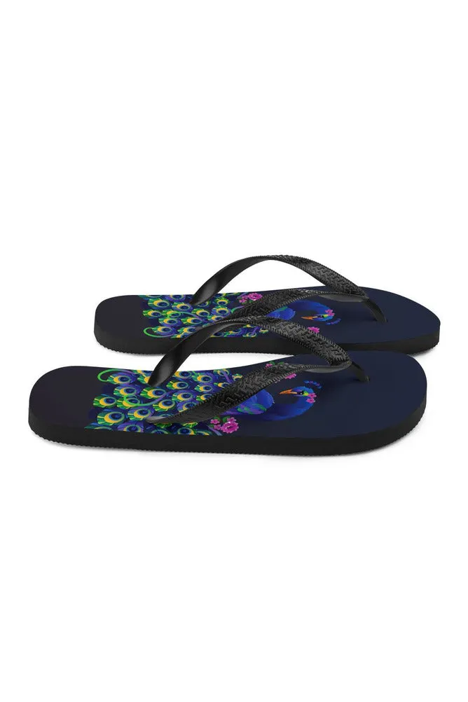 Peacock Flip-Flops