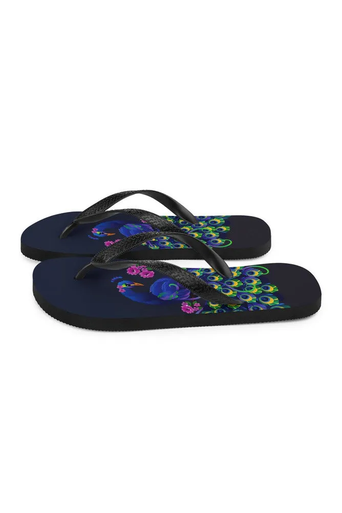 Peacock Flip-Flops