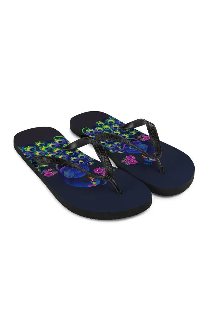 Peacock Flip-Flops