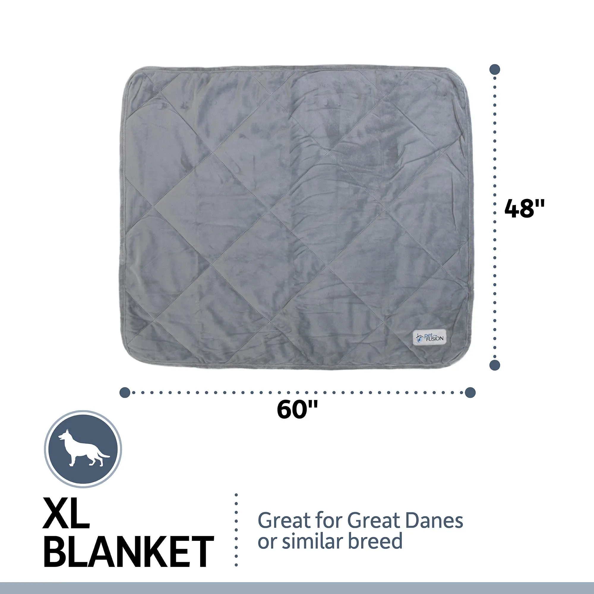 PetFusion Microplush Quilted Dog Blanket