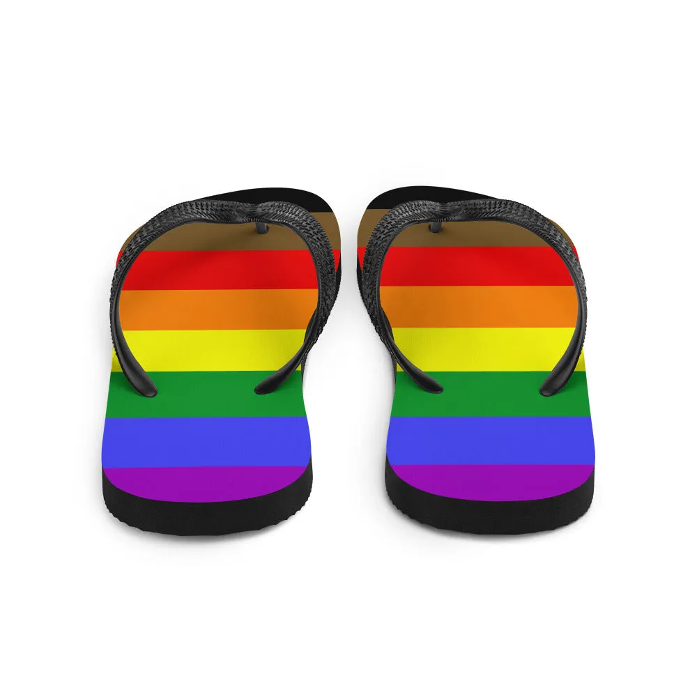 POC Inclusive Rainbow Pride Flag  Flip-Flops