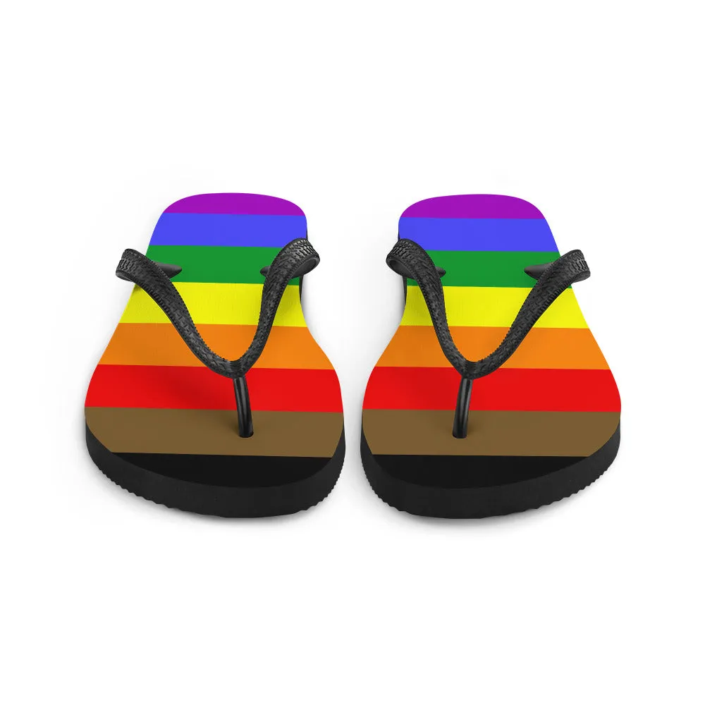 POC Inclusive Rainbow Pride Flag  Flip-Flops