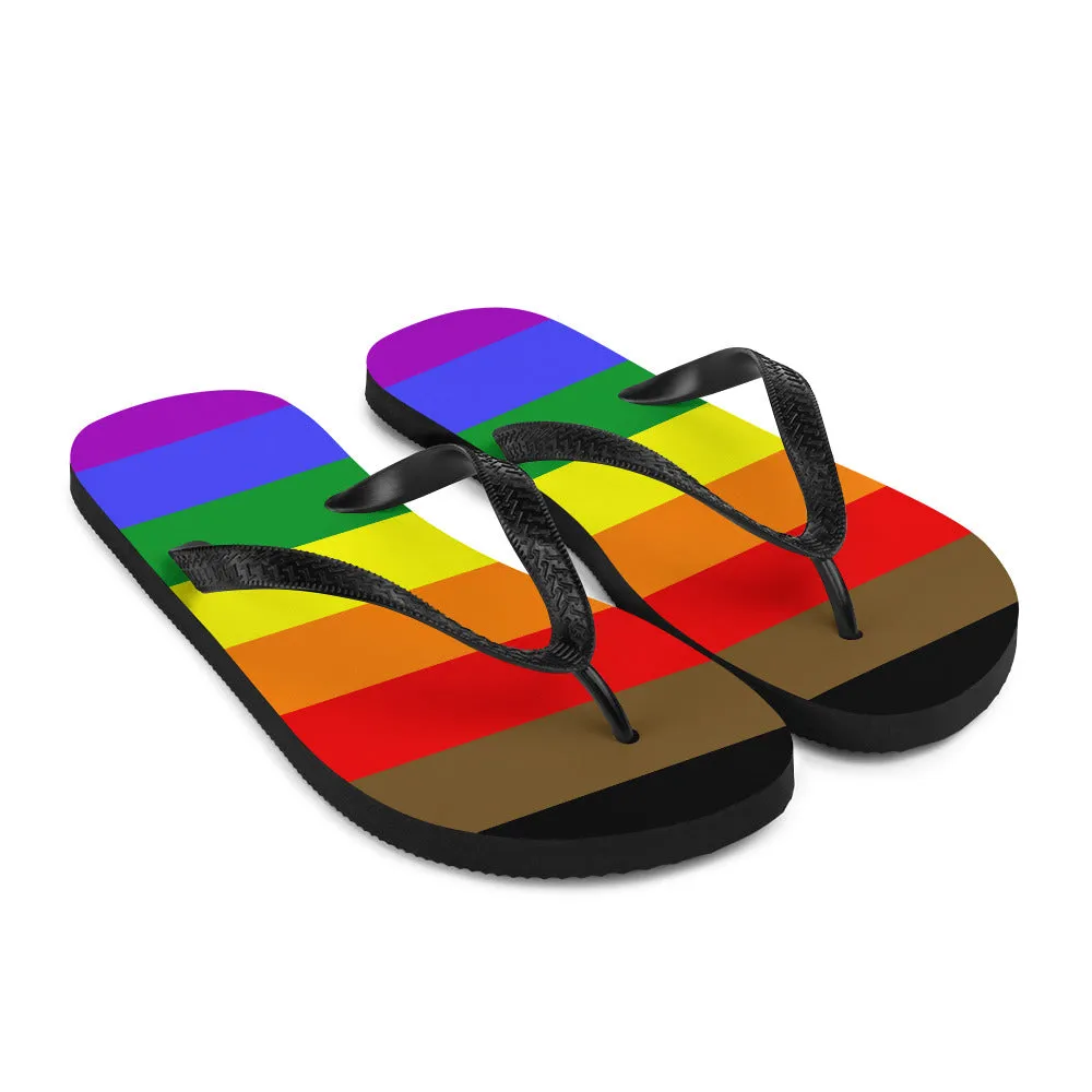 POC Inclusive Rainbow Pride Flag  Flip-Flops