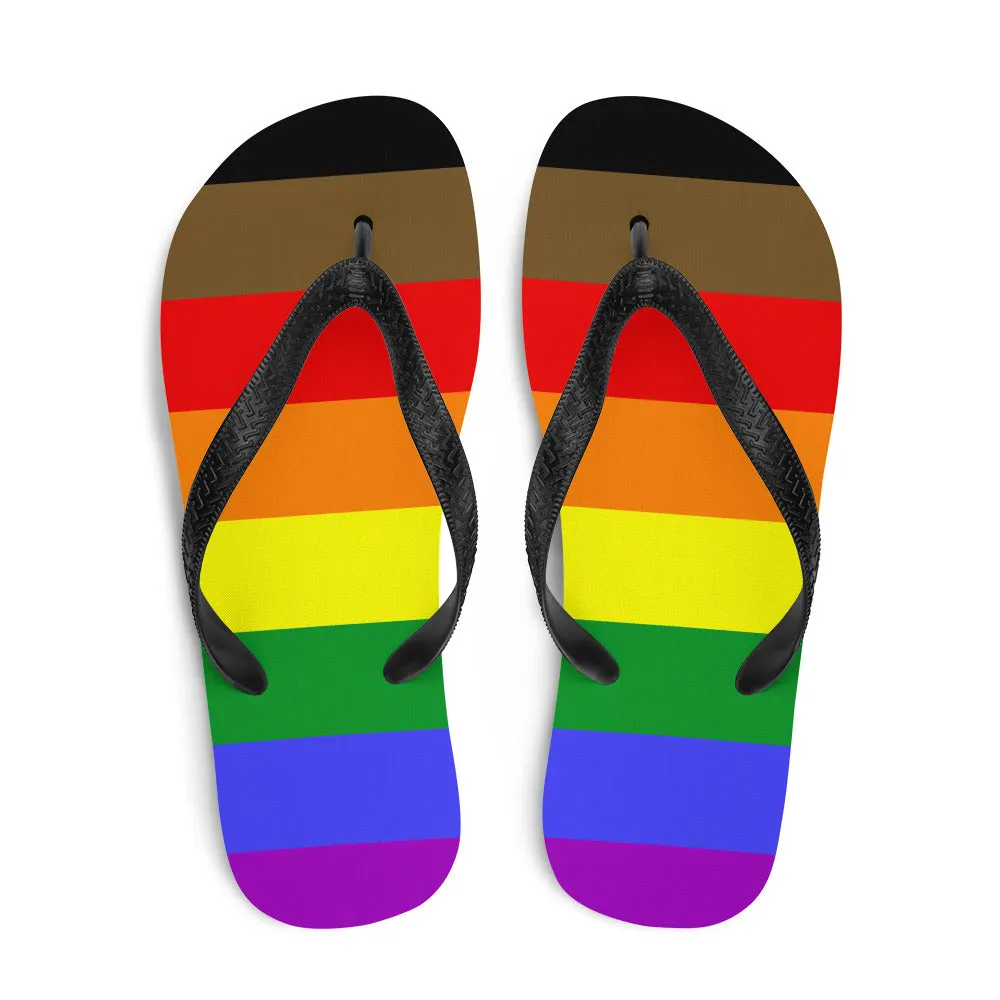 POC Inclusive Rainbow Pride Flag  Flip-Flops