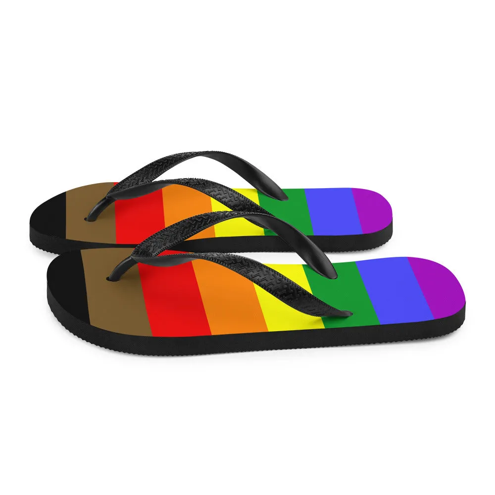 POC Inclusive Rainbow Pride Flag  Flip-Flops