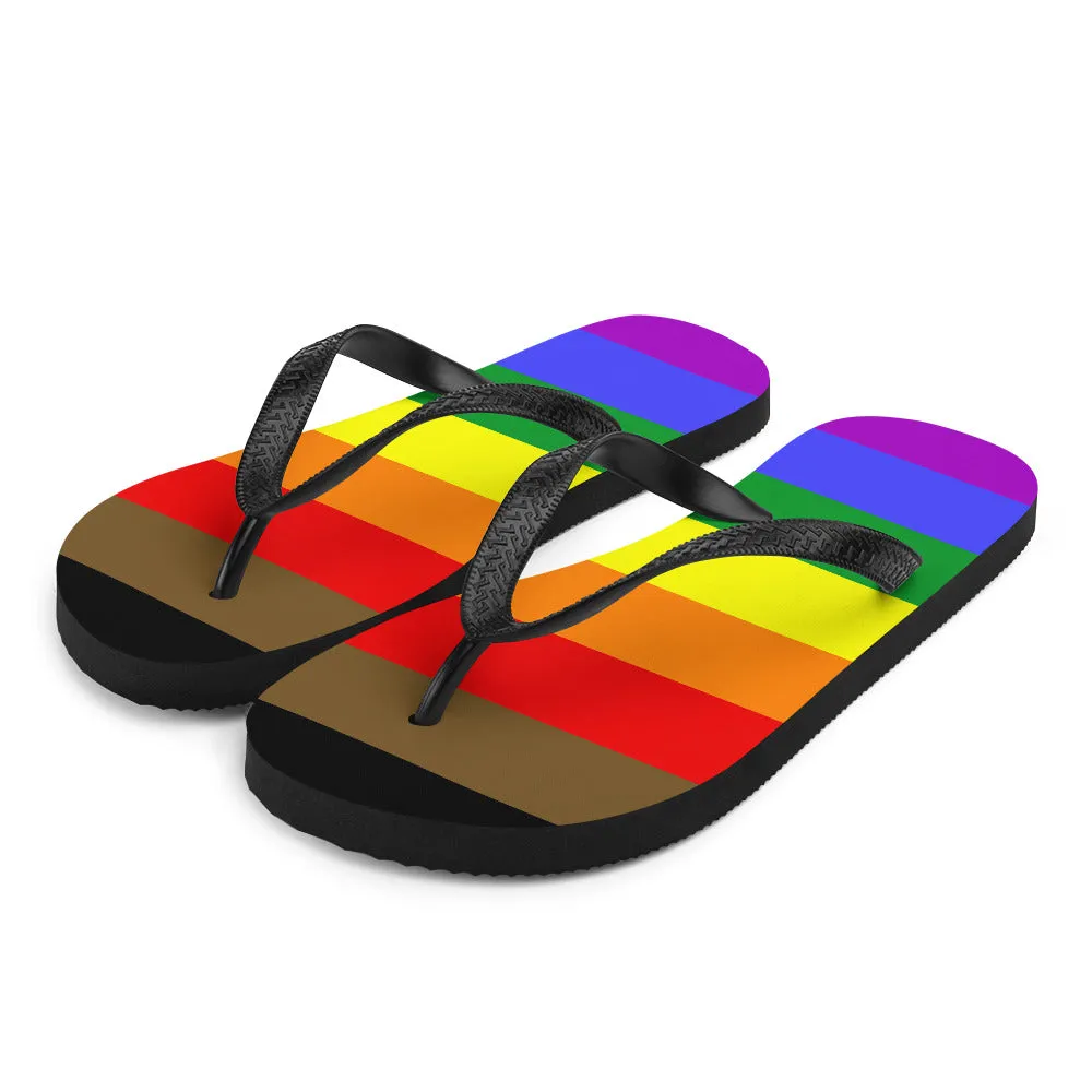 POC Inclusive Rainbow Pride Flag  Flip-Flops