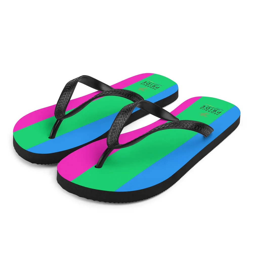 Polysexual Poly Pride Flip-Flops Sandals