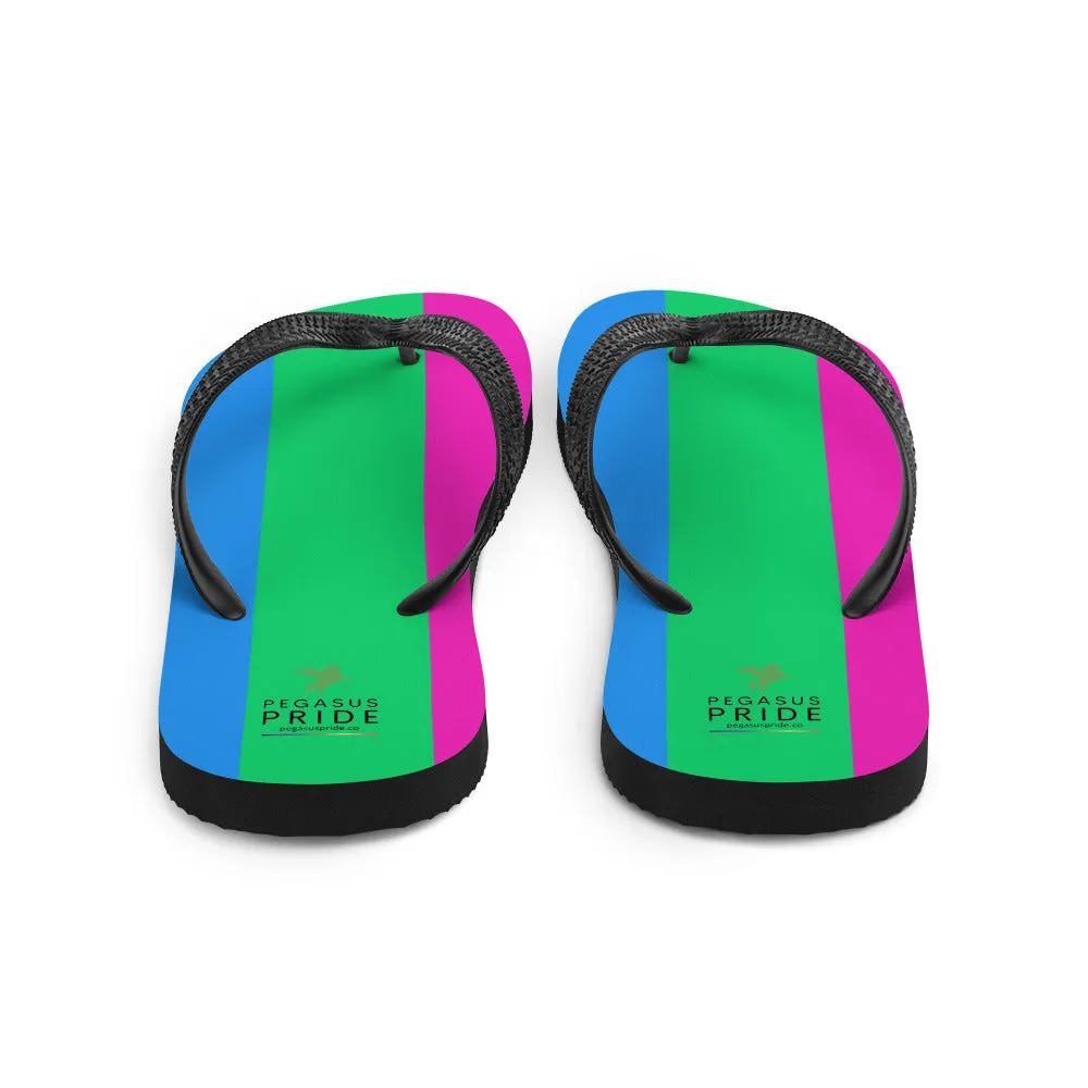 Polysexual Poly Pride Flip-Flops Sandals