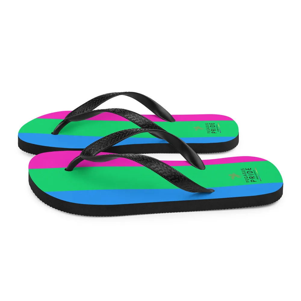 Polysexual Poly Pride Flip-Flops Sandals