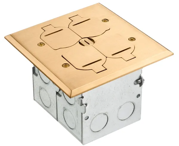 Power Outlet Floor Box Dual Gang