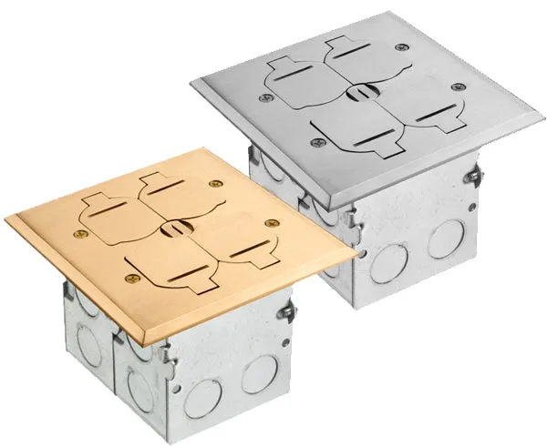 Power Outlet Floor Box Dual Gang