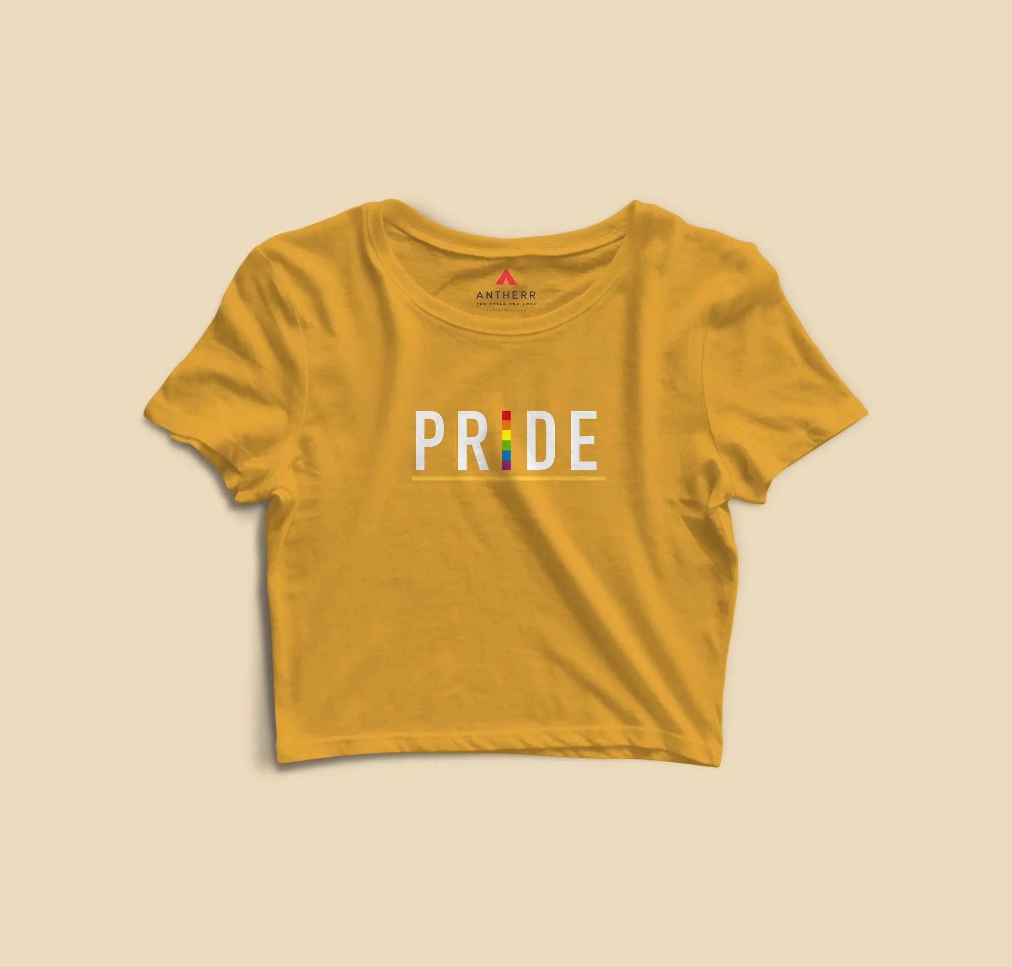 " PRIDE " HALF-SLEEVE T-SHIRT (YELLOW)