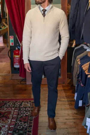 Rainy Day Halfzip Jumper Smart Casual Look