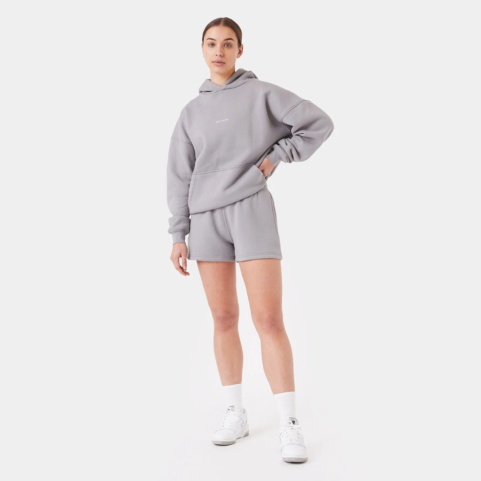 REC GEN - Float Fleece Hood Chalk Grey