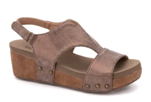 Refreshing Bronze Wedge Sandals