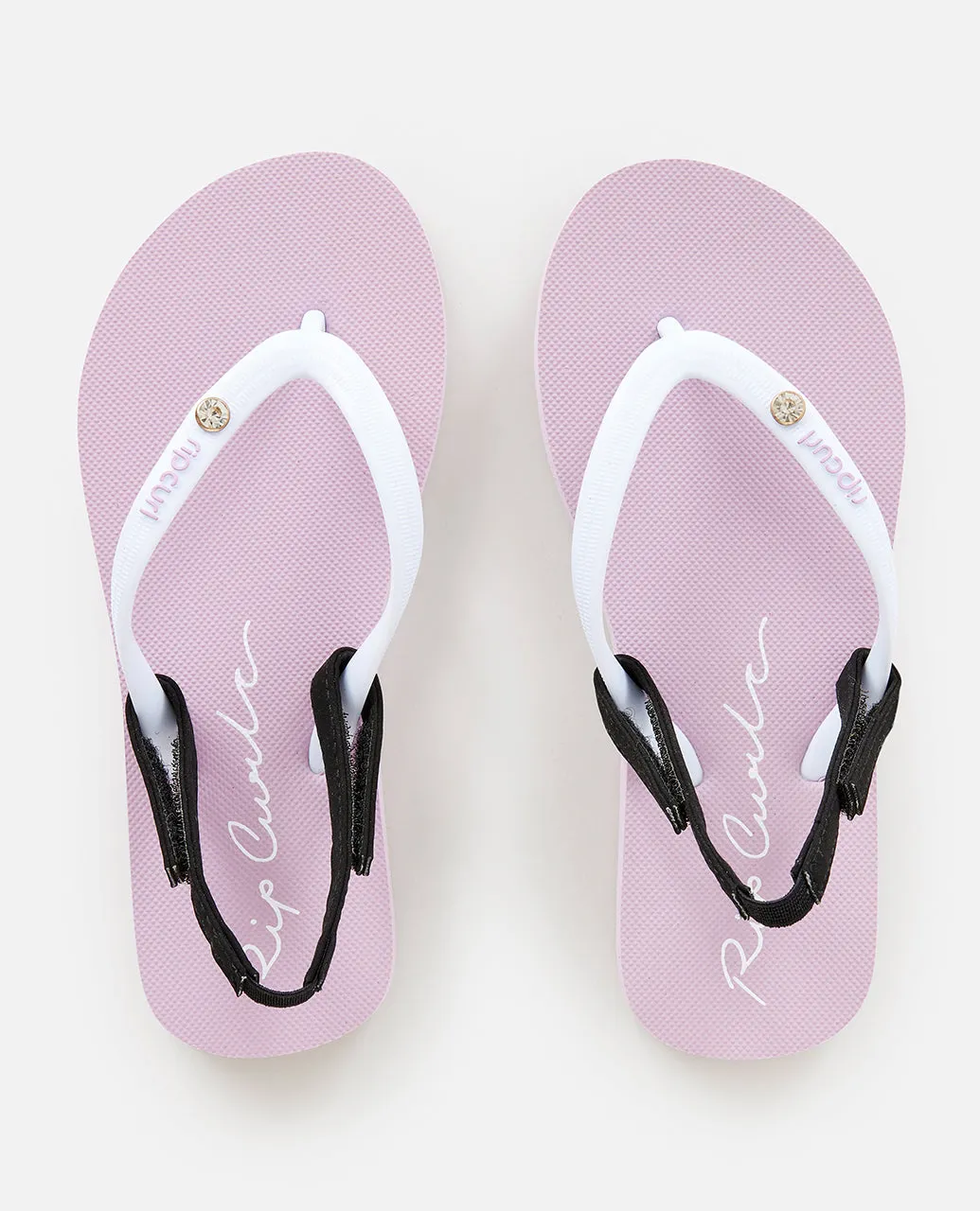 Rip Curl Kids Script Wave Bloom Flip Flops - Light Purple