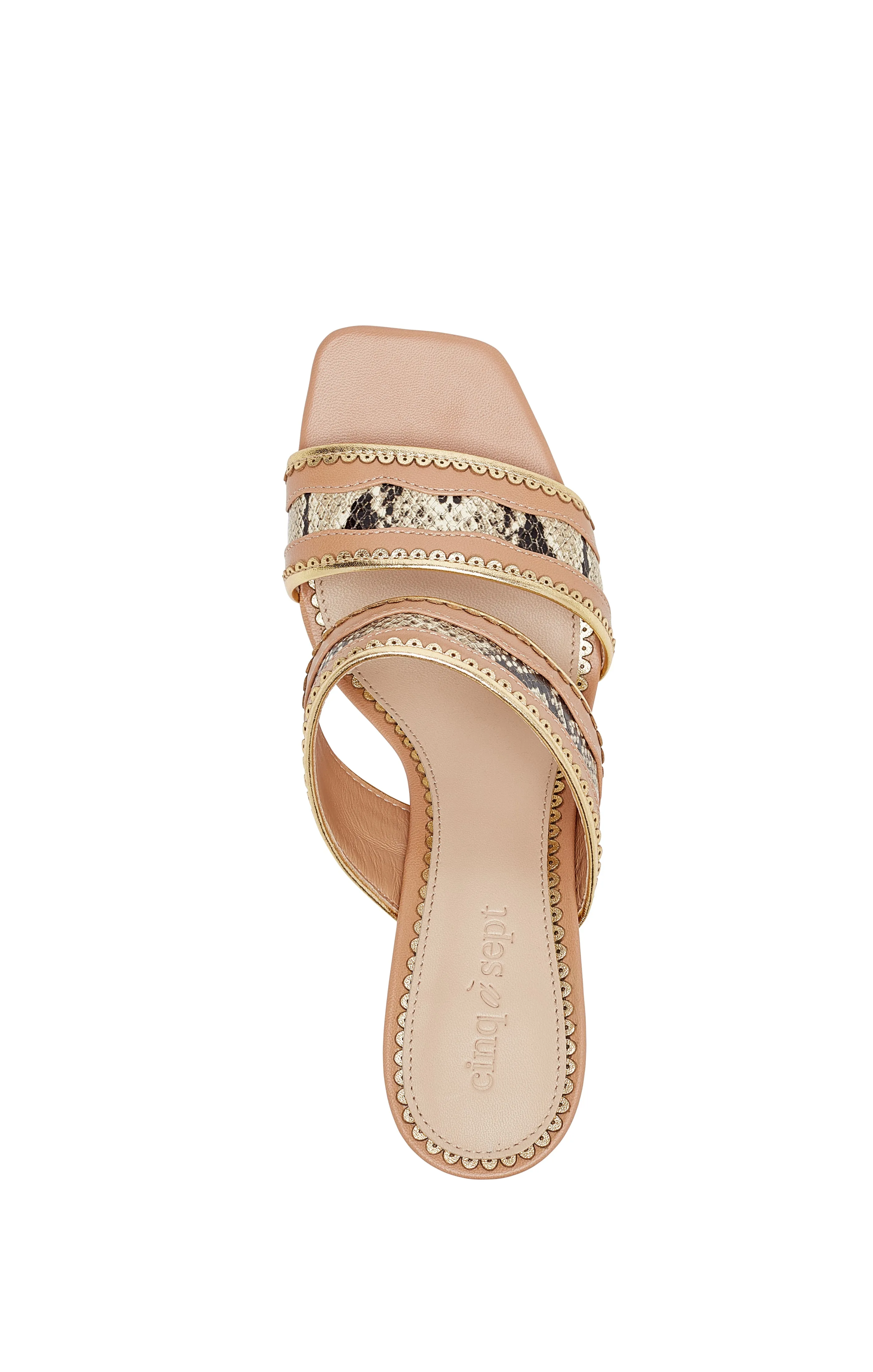 Rosalie Metallic Snake Sandal