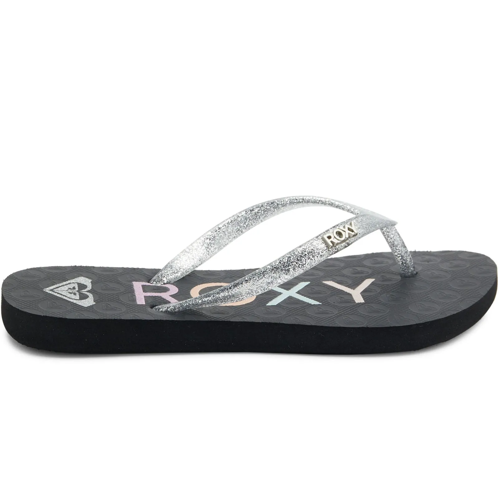 Roxy Kids Viva Sparkle Glitter Sandals Flip Flops