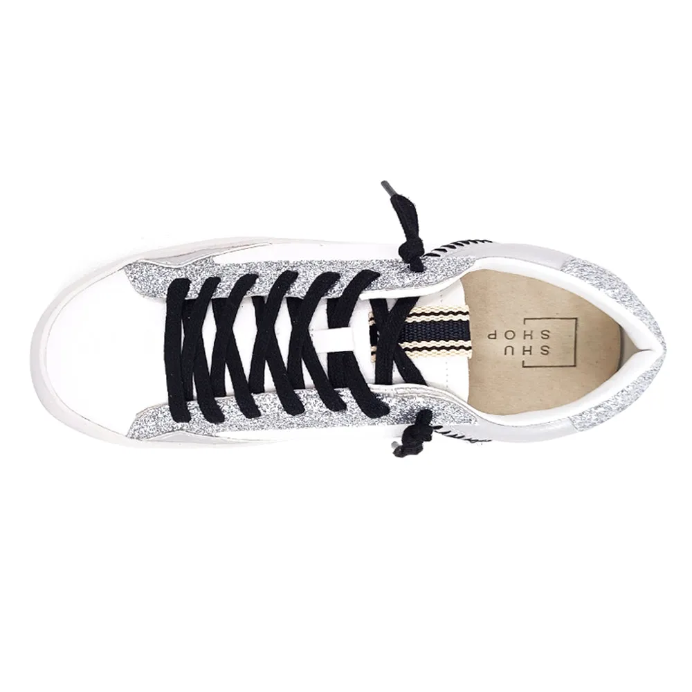 Ruby Metallic Lace Up Sneakers