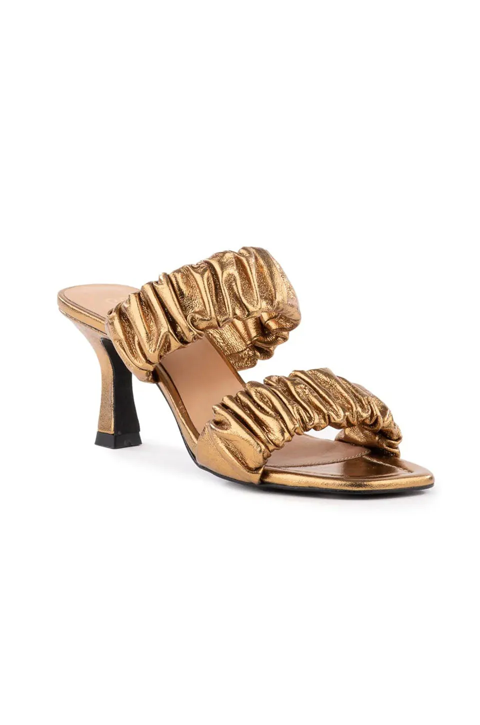 Seychelles Leeward Heels In Gold Metallic